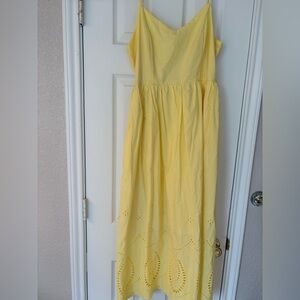 Yellow Sleeveless Kids Dress